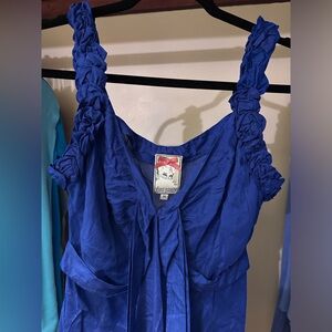 Yoana Baraschi silk blue top
